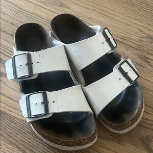 White Birkenstock Sandals